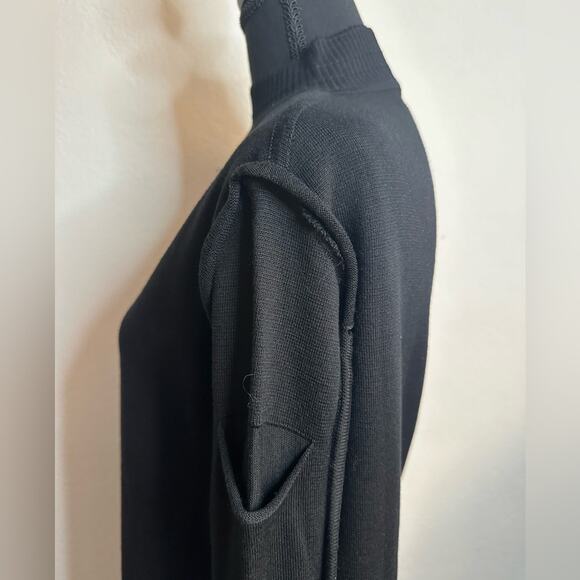 Rick Owens Subhuman Pullover Dress Black FW17 size XS Virgin Wool Knit - Picture 7 of 15